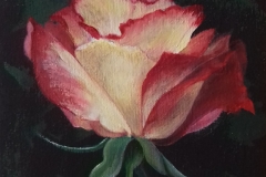 213. Rózsaszál 1. (15x20 cm fesz.vászon) másolata